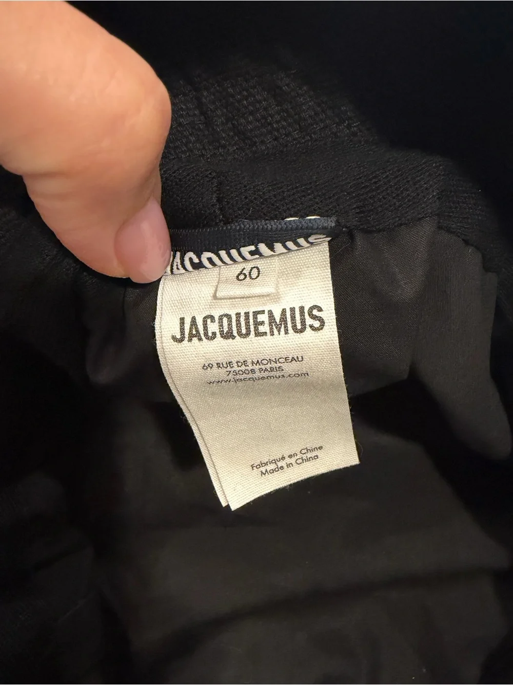 Jacquemus Black bucket hat